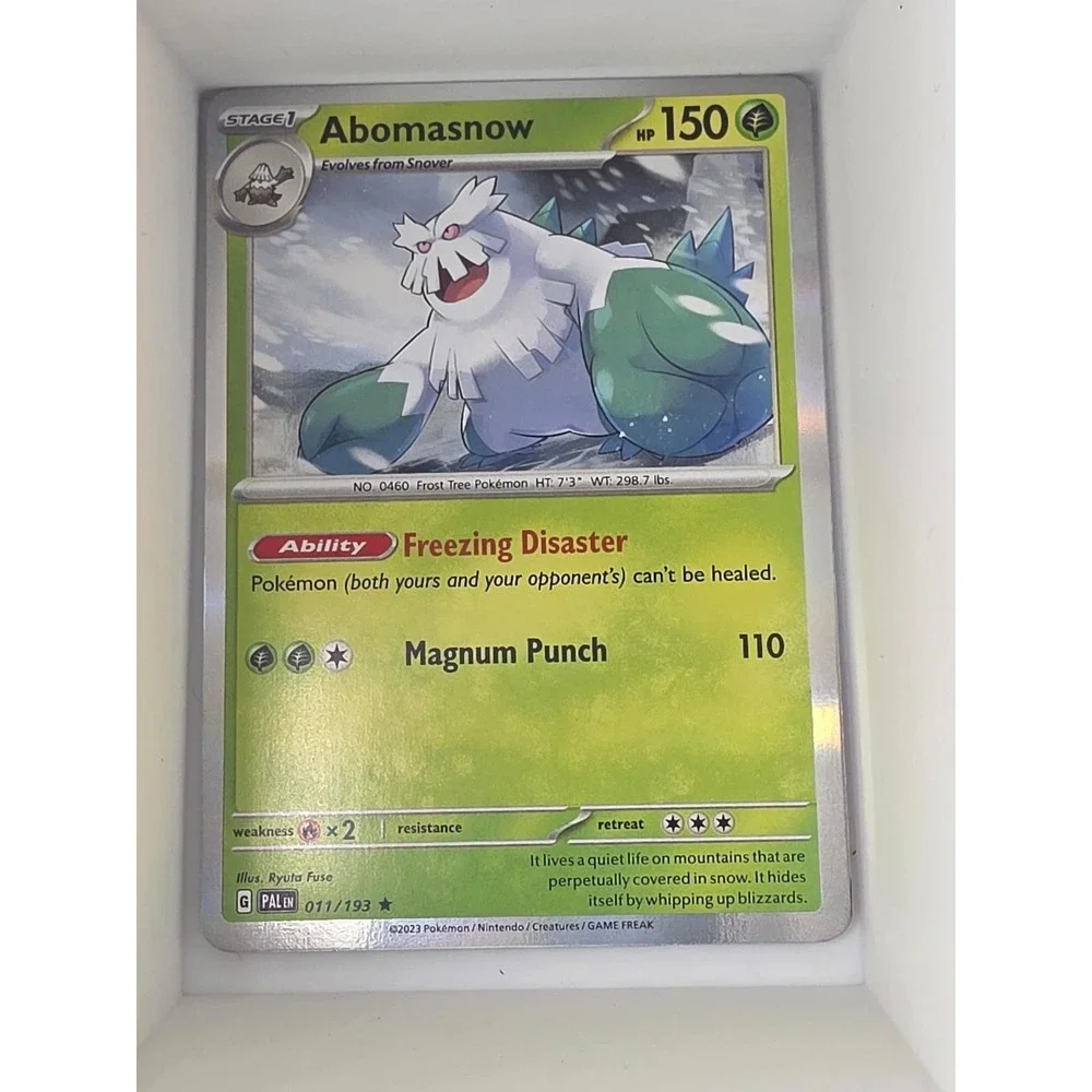 Abomasnow 011/193 Rare Paldea Evolved Pokemon Reverse Holo Near Mint‎